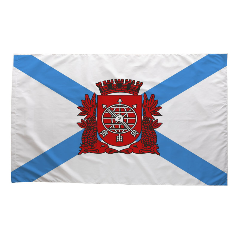 Drapeau de la ville de Rio de Janeiro — Drapeau extérieur, 24" H x 36" W