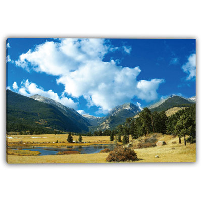 «Majestic Mountain Serenity», art mural sur toile