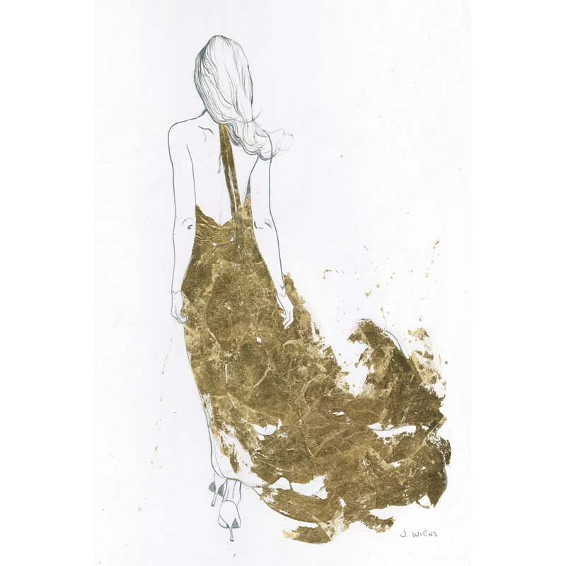 Gold Dress II by James Wiens - Wrapped Canvas Print, 30cm H x 20cm W
