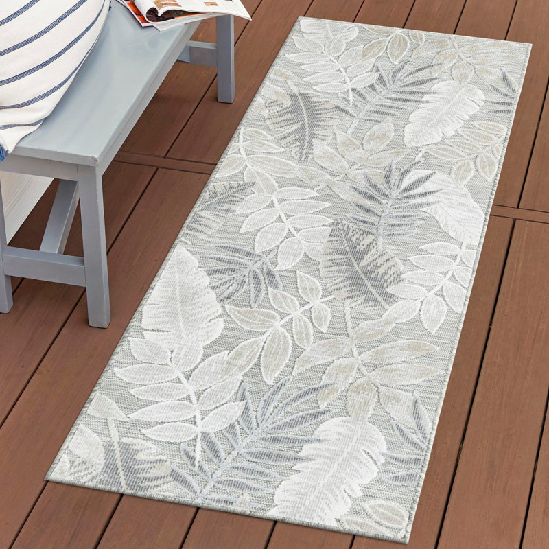 Tapis Fergent Leaves Wygant, Tapis de couloir 2 pi 7 po x 12 pi