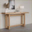 Table basse en chêne aggloméré de style chêne pour le salon - 59,05 po - Assemblage facile, peu encombrant