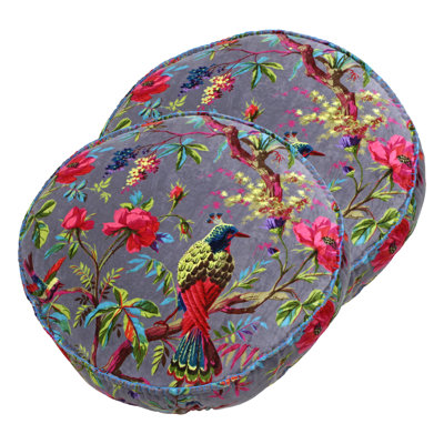 Floral Circular Cushion