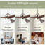 Ventilateur de plafond en bois massif de 52 pouces avec lumières, télécommande, moteur à courant continu silencieux, 3 pales, 6 niveaux de vitesse, réversible, pour une utilisation intérieure-200774521-200774522