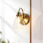 Applique murale en cuivre transparent 1 lumière Modern