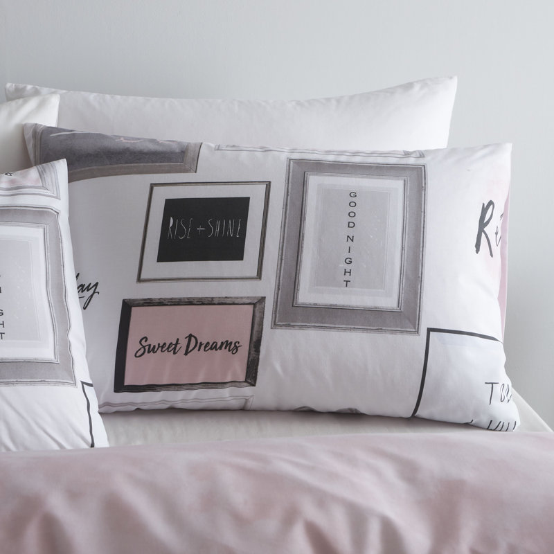 Sleep Dreams Reversible Duvet Cover Set with Pillowcases, 200 x 200cm Duvet Cover + 2 Standard Pillowcases