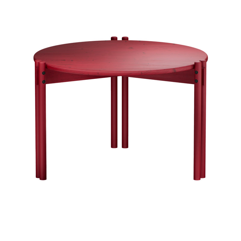 Sticks Coffee Table, Scandinavian design, made in Europe, FSC certified wood, choose your color, Red