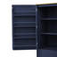 Garde-manger bleu avec 2 tiroirs, tablettes réglables et 8 portes pour le rangement dans la salle à manger