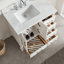 Ensemble de meuble-lavabo simple autoportant 36 po avec 2 poignées entièrement assemblé