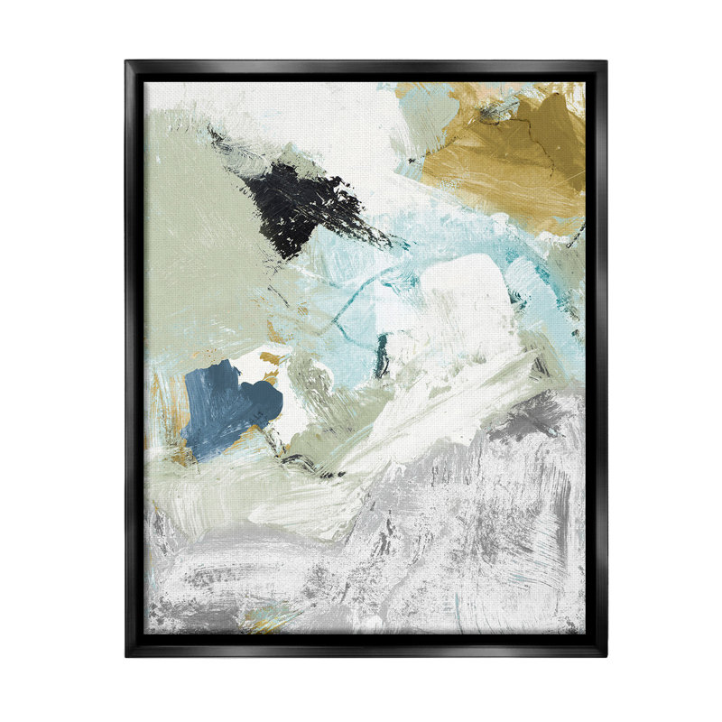 «Expressive Modern Pattern» par Lanie Loreth sur toile, H 31 po x l 25 po, Cadre flottant noir de jais