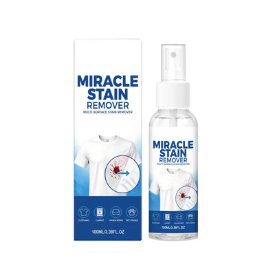 a Detergent 100ml  Stain Remover Spray Multi  Cleaner For Clothing Carpet Upholstery  Pet Messes  Dry Fabric Stain