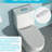 Ceramic Toilet With Fully Glazed Surface - Smooth, Easy To Maintain Cleanliness One Piece Exterior, Wipe Clean-127800310