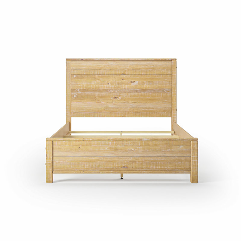 Lit plateforme standard Baja - Lit double - Finition bois de grange, Bois de grange, Double
