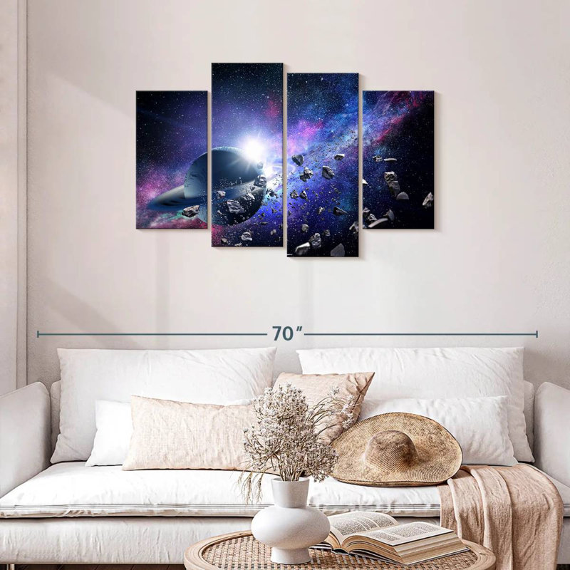 Oberle Asteroids In Space, 27" H x 43" W