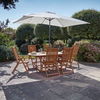 Zayan 6 - Person Outdoor Dining Set