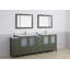  Ensemble de meuble-lavabo double 96 "avec miroir 96"-106870218