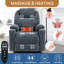Fauteuil inclinable 350LB Power Lift - massage en 8 points et chaleur lombaire, charge USB / Type-C, revêtement en chenille avec porte-gobelets-1336987099