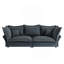 Canapé rembourré 90,55 "moderne et confortable avec nuage, sièges profonds avec plusieurs grands coussins moelleux, chaise longue convertible pour salon, chambre à coucher, appartement, bureau, gris