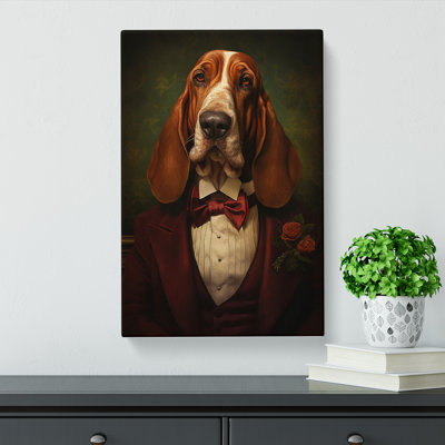 Basset Hound Dadaism Art - Print