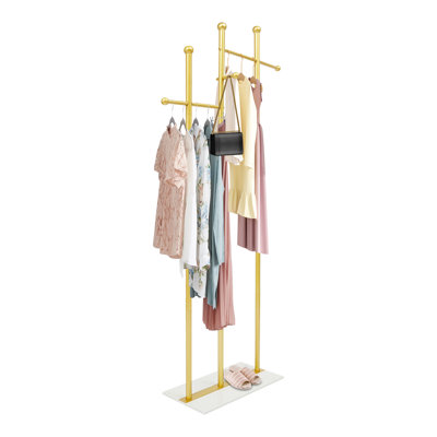 Clothes Rack, Garment Rack With Marble Base