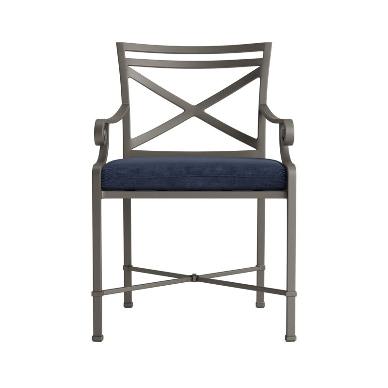 Venetian Outdoor Lounge Chair, Mica, Fusion Neptune