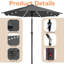 Parasol de marché avec manivelle Beka-1993200668-1941327333