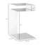 Table de bout en verre transparent