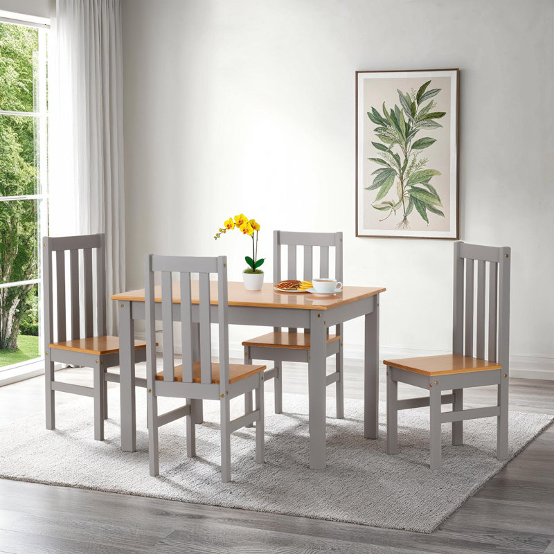 Bradmoor Dining Set, 75cm H x 110cm L x 80cm W, Grey