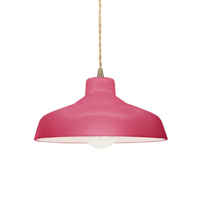 Luminaire suspendu en forme de dôme à 1 lumière Gela
