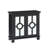Classic Storage Cabinet Modern Traditional Accent Chest with Mirror Doors Pendant Pulls Wooden Furniture-450812657