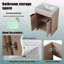  Meuble-lavabo simple 24 po avec comptoir en céramique 24 po-105582621