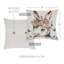 Coussin en coton Superior Glory Lakeshia Garden Bunny