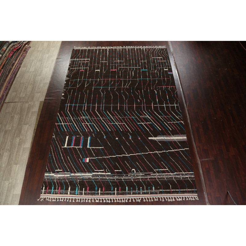 One-of-a-Kind 10'2" X 14'9" Wool Area Rug in Dark Brown