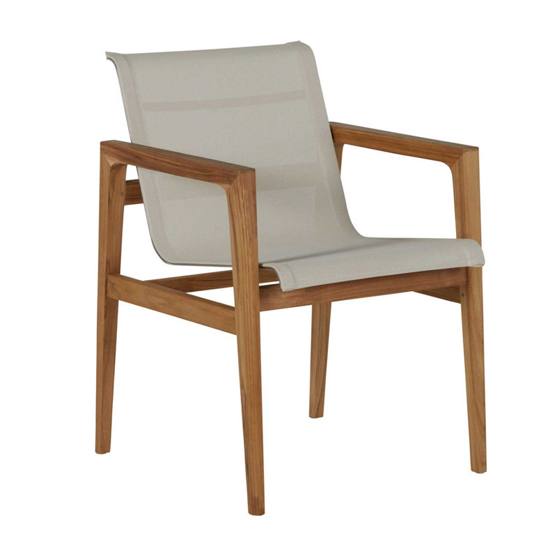 Coast Patio Dining Armchair, Canvas Sling