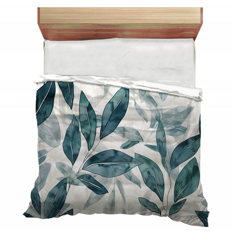 Trendy Floral Plush Microfiber / Polyester Comforter, Twin Comforter