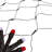2'' X 8'' Red And White Micro LED Net Style Tree Trunk Christmas Lights, Brown Wire