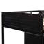 Lit mezzanine bas simple avec armoires, tablettes et glissade-2136508821