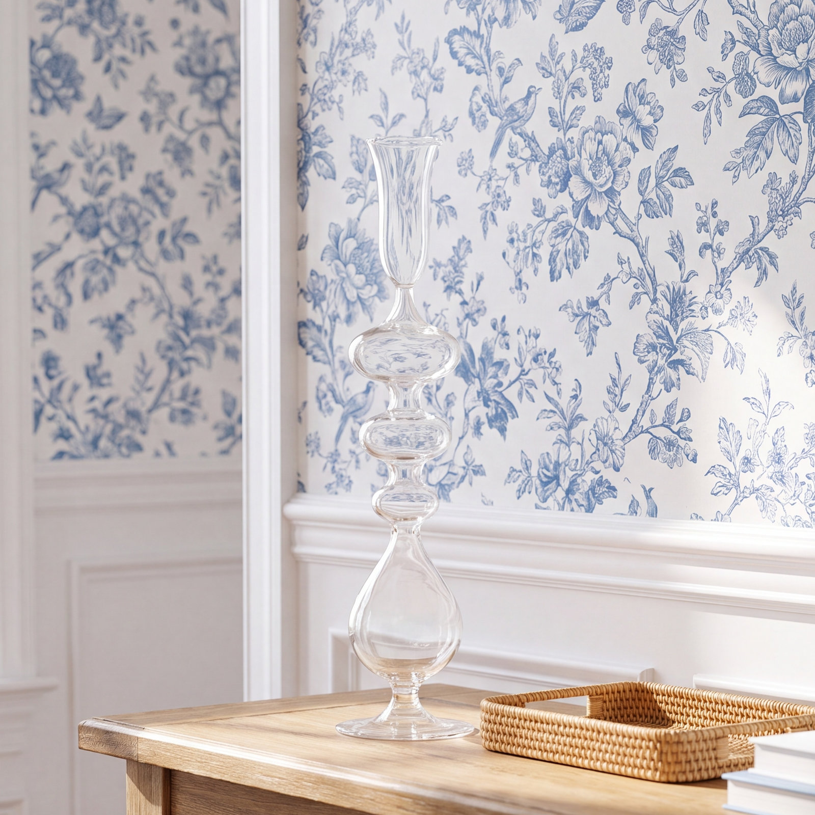 Alexandra 15.5'' H Glass Tabletop Candlestick