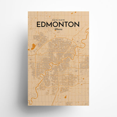 Edmonton City Map, impression