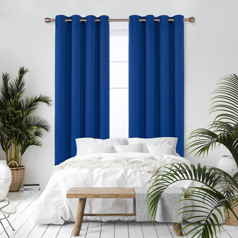 Blackout Curtain Pair, 53cm Width x 240cm Drop