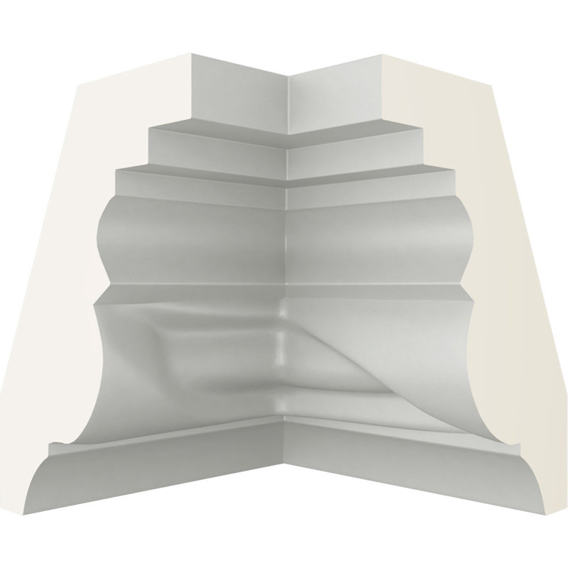 Moulure de coin intérieure Endurathane, P 1 5/8 po x H 2 1/8 po (correspond à la moulure MLD02X01X02VA), apprêtée en usine