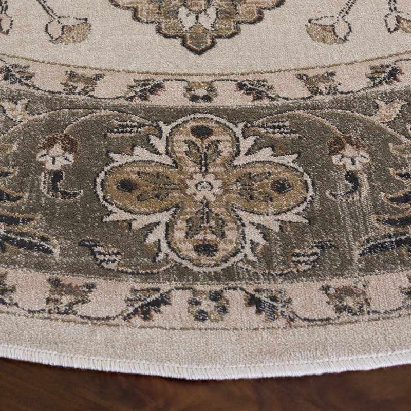 Lyniya Vintage Performance Oriental Rug, Round 6'