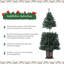 Arbre de Noël artificiel 4,5 pi avec 4,5 lumières DEL et 8 lumières DEL 4,5 lumières artificielles