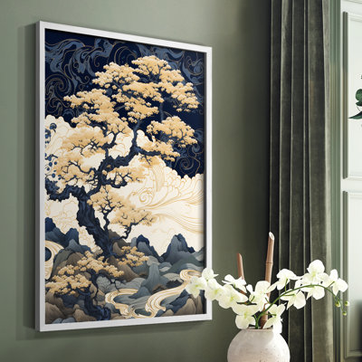 Paysages de la série CLxxxi III - reproduction encadrée de qualité supérieure - prête à être accrochée - aucun clou requis