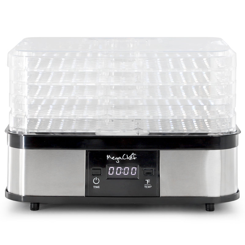 MegaChef 5 Tray Food Dehydrator with Timer and Temperature Control