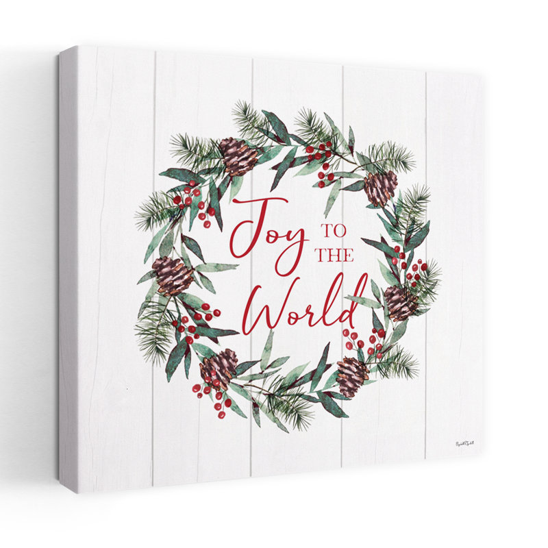 Joy Joyeuse fête du monde, typographie festive contemporaine, H 48 po x l 48 po