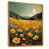 Toile avec cadre flottant or