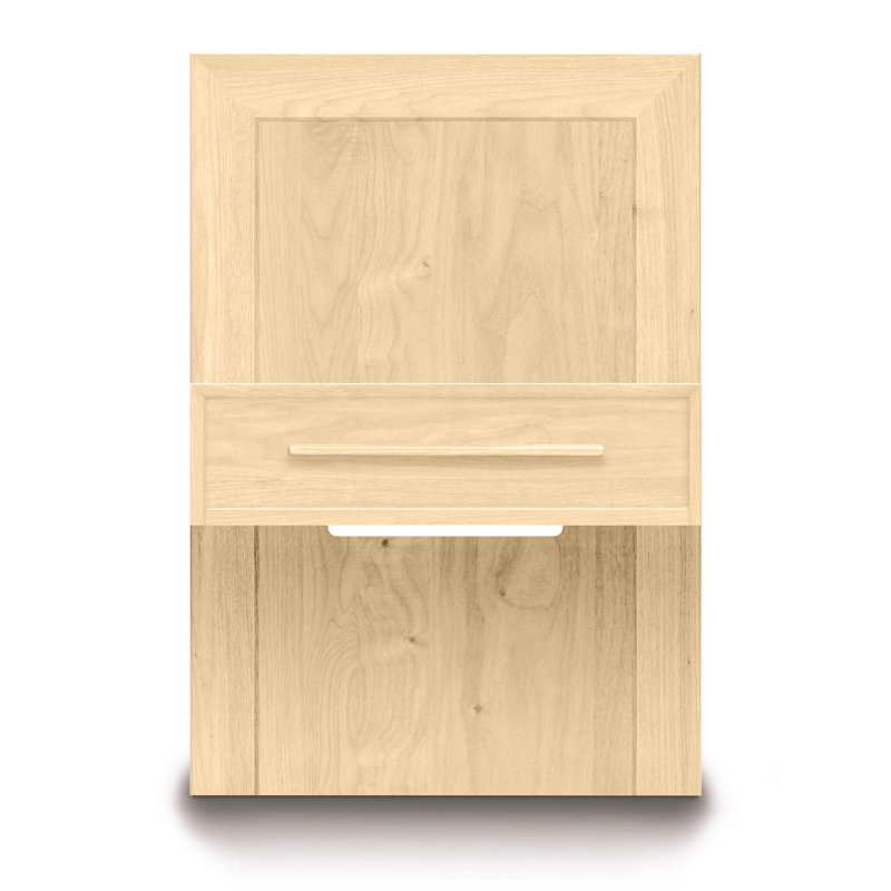 Moduluxe 1 - Drawer Solid Wood Nightstand, Conventional, Cognac Cherry
