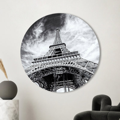 Art mural imprimé sur verre en forme de tour Eiffel pour un élément décoratif unique de paysage de ciel dans votre maison ou votre bureau