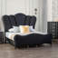 Ensemble de chambre à coucher 3 pièces avec 2 pattes en bois rembourrées-1298489007-1298489006