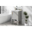 Ensemble de meuble-lavabo simple 20 po avec plateau en céramique Joddie-2040153264